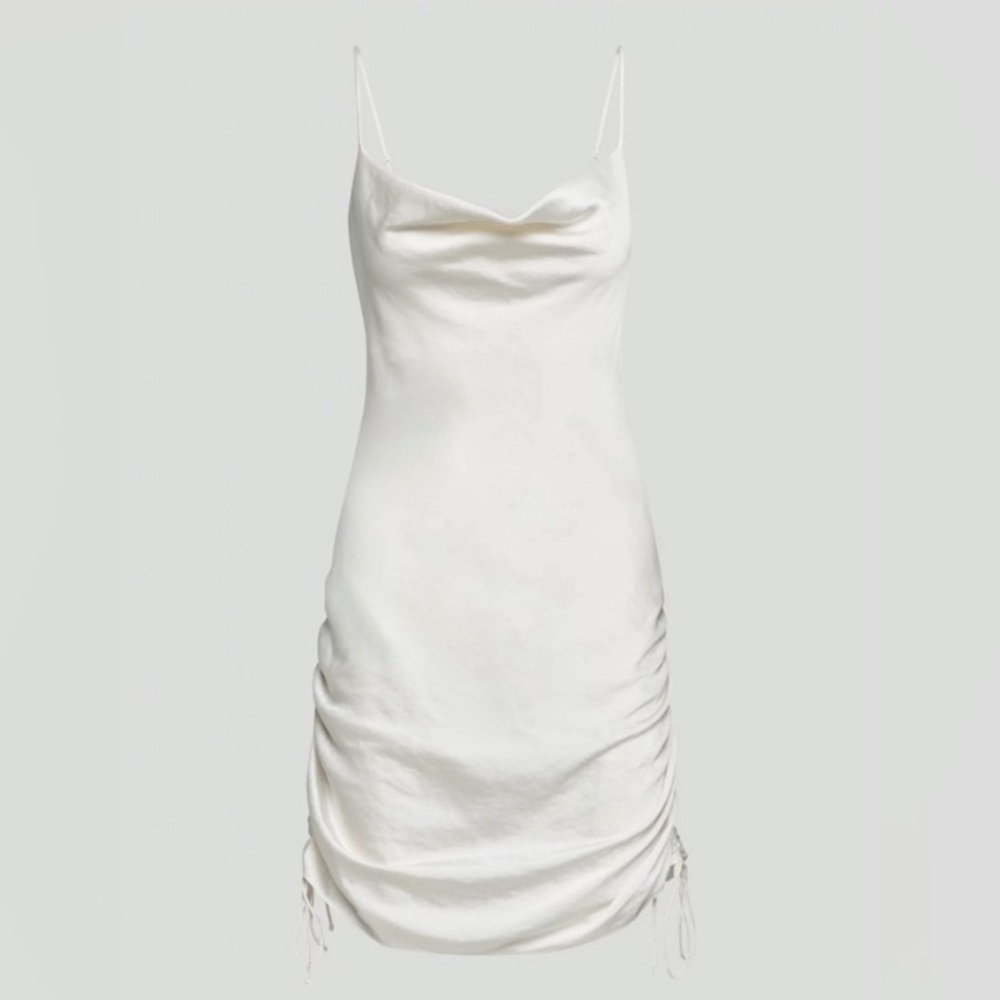 Aritzia Wilfred Only Ruched Slip Dress, Size XS
